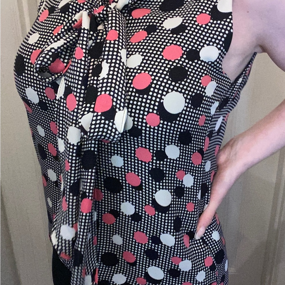 Pink Polka Dot Blouse